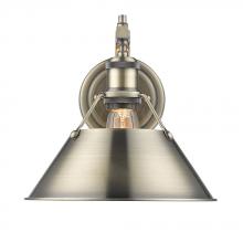  3306-1W AB-AB - Orwell AB 1 Light Wall Sconce in Aged Brass with Aged Brass shade